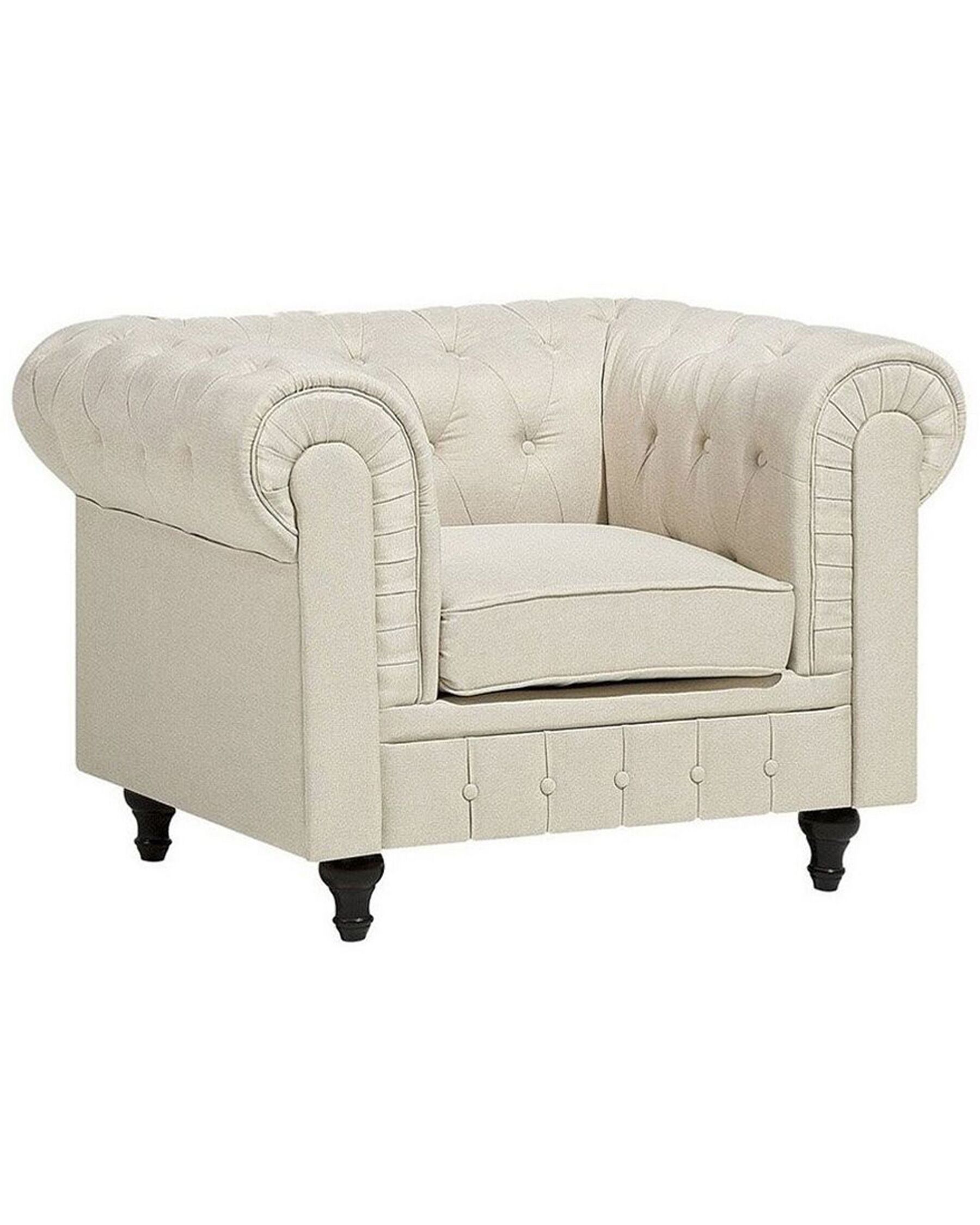 Poltrona vintage in tessuto beige CHESTERFIELD_716973