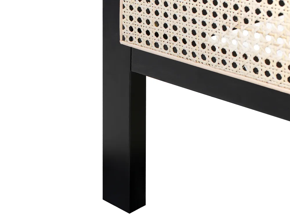 Bett mit Lattenrost Kiefernholz SALERNAS 140 x 200 cm Schwarz_976967