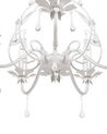 5 Light Crystal Chandelier Silver TALTSON_739455