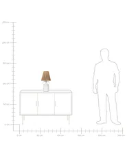 Table Lamp LARISSOS Ceramic White_897319