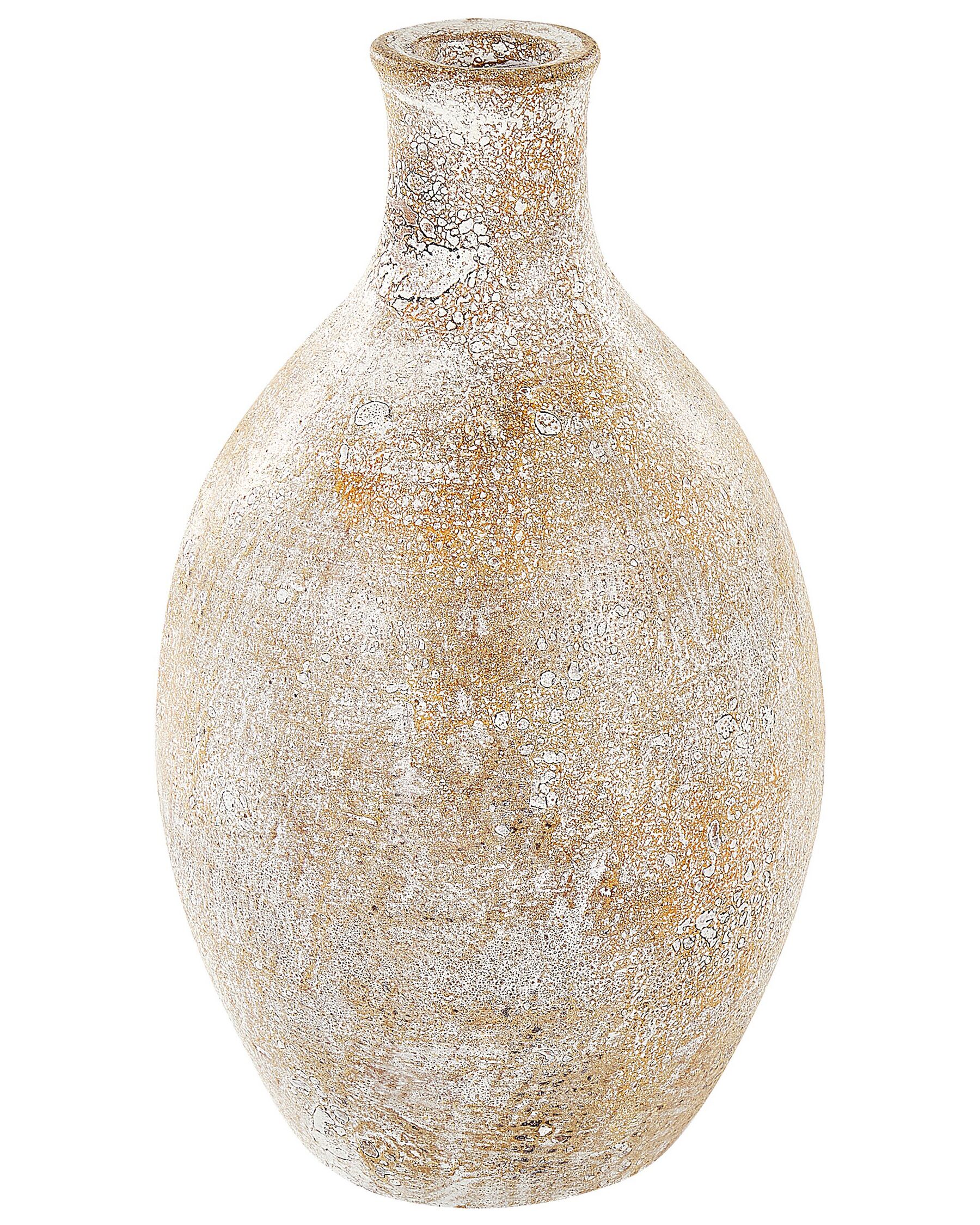 Terracotta Decorative Vase 39 cm Beige CYRENA_850401