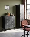 Chest of Drawers ENAGO Metal Black