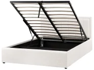 Ottoman Bed MONTLAUR Boucle White 140 x 200 cm (EU Double)_1136688