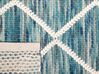 Teppich Wolle blau 160 x 230 cm Kurzflor BELENLI_750425