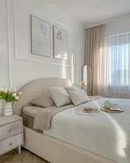 Ottoman Bed VAUCLUSE Boucle Beige 140 x 200 cm (EU Double)_937751