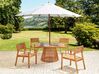 4 Seater Acacia Wood Garden Dining Set AGELLO with Parasol (12 Options)_923481