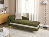 Chaise longue côté gauche en tissu vert GONESSE_927623