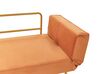 2-Sitzer Schlafsofa Samtstoff orange SAARELA_932726