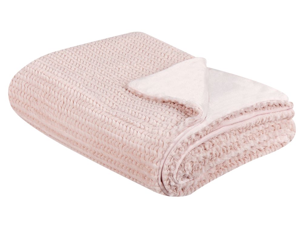 White and pink blanket best sale