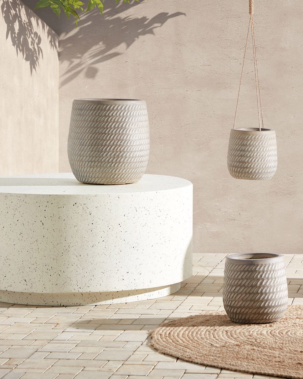 Cache-pot LIVADIA 27 cm Taupe