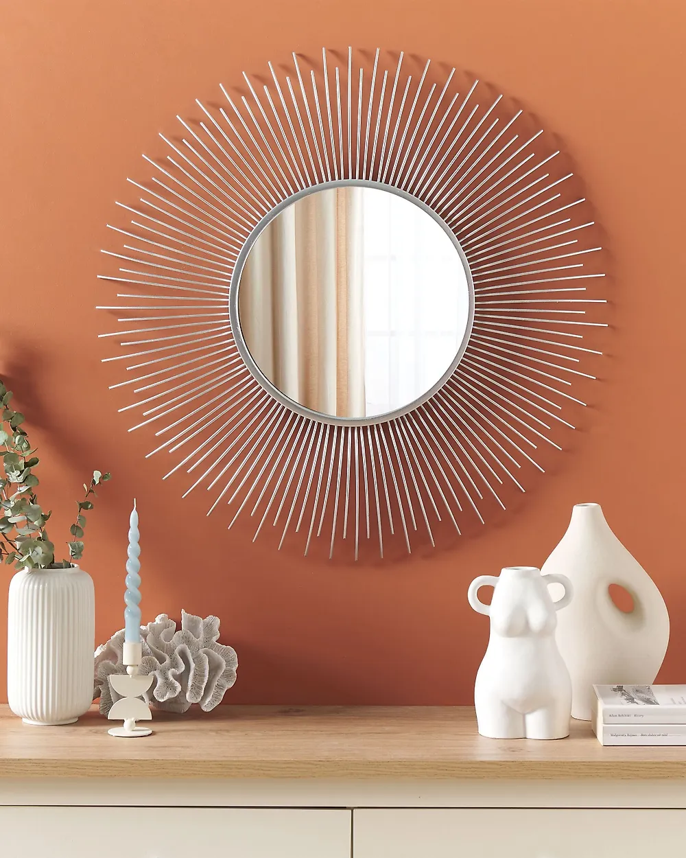 Specchio CILLY 80 cm 80 cm Metallo Argento_1179268