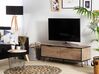 Mueble TV madera clara/negro 120 x 40 cm HALSTON_754854