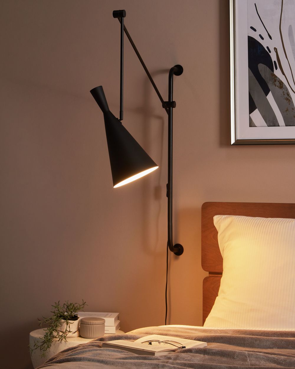 Lampe murale MARISA Réglable Métal Noir