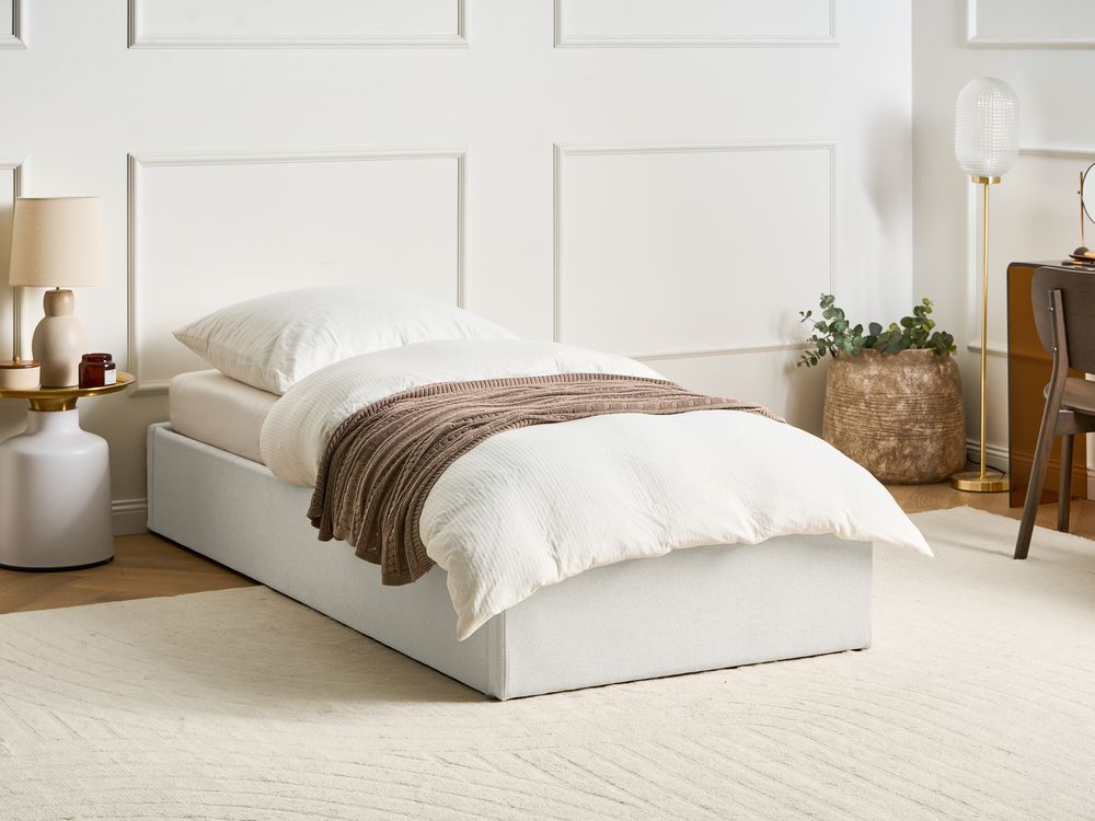 Ottoman Bed Without Headboard Fabric DINAN 90 X 200 Cm EU Single Dark ottoman-bed-without-headboard-fabric-dinan-90-x-200-cm-eu-single-dark