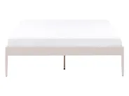 Bed Metal VAURS 140 x 200 cm (EU Double) Light Beige_1165429