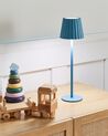 Metal Table Lamp Light Blue POMBEIRO_935304