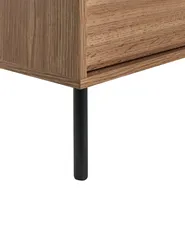 2 Drawer Bedside Table WALGETT Light Brown_1076355