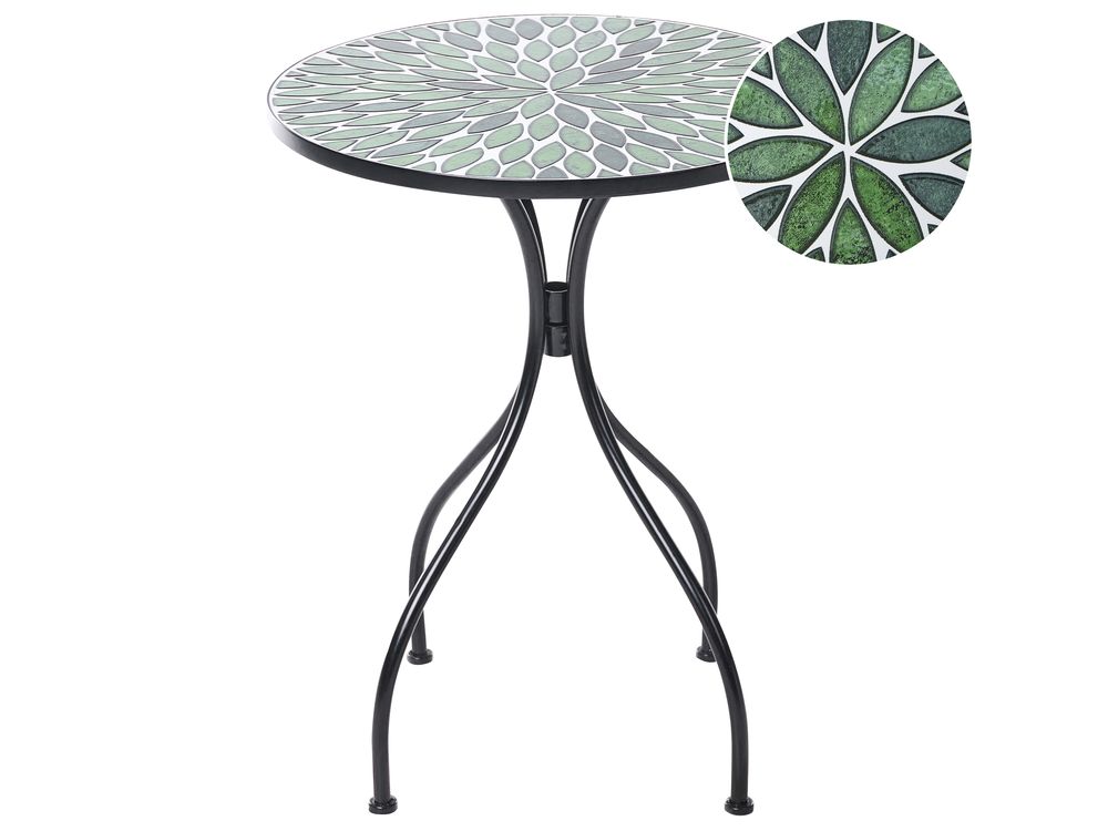 Tavolino Bistrot CIVATE 60 cm 60 cm Metallo Nero