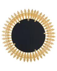 Lustro ścienne VOREY 60 cm 60 cm Metal Złoty_704631
