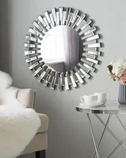 Specchio CHOLET 70 cm 70 cm Argento_849178
