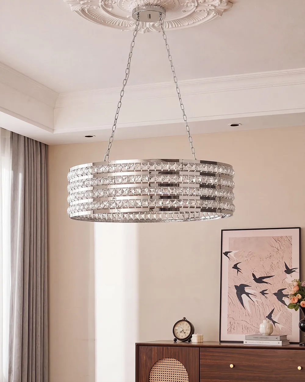 Lampa wisząca CAVONE Kryształ Srebrny_1153717