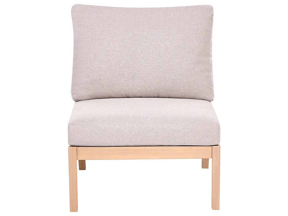 Garden 1-Seat Section RIVELLO Acacia Wood Light Brown_1156150