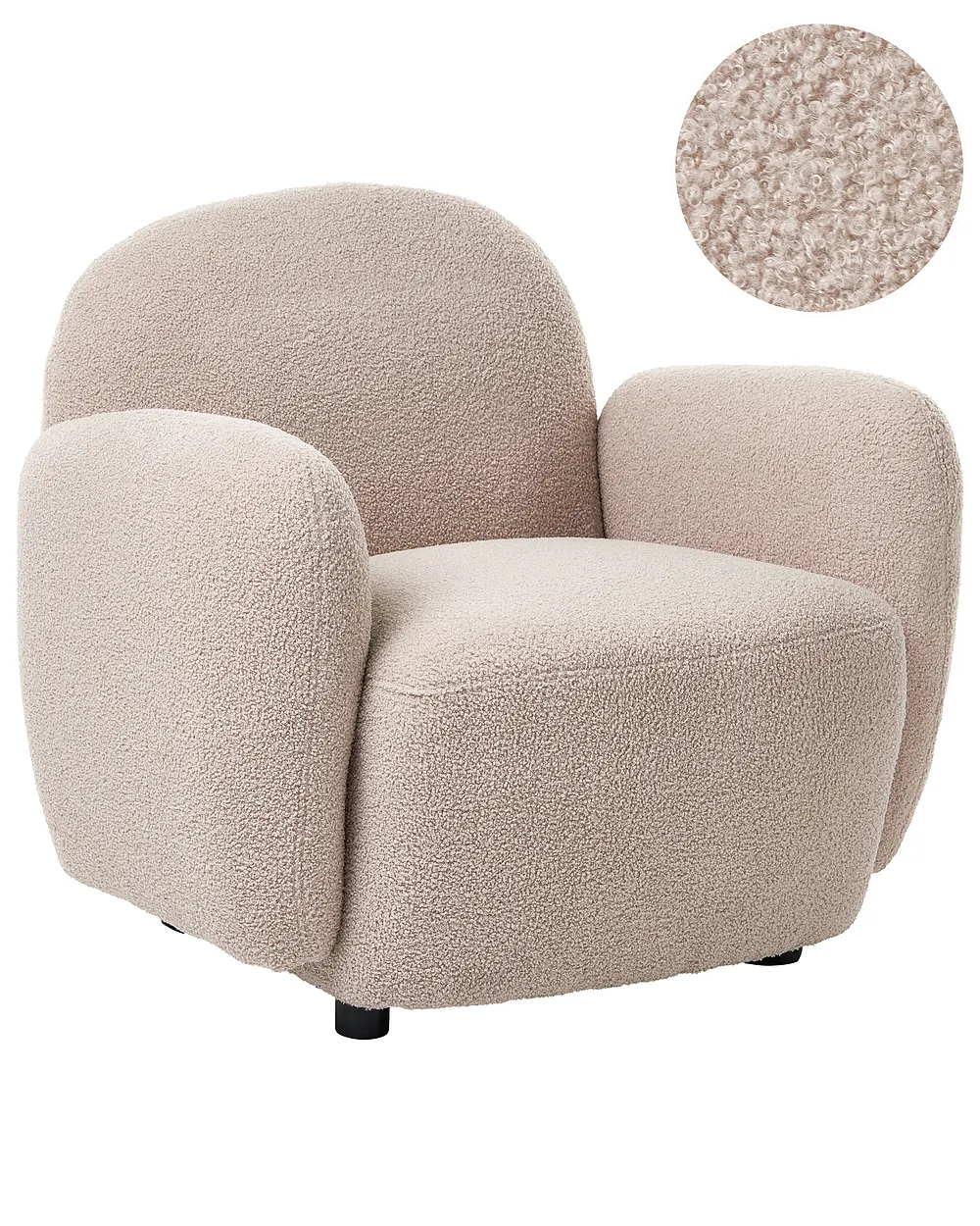 Armchair JULE Boucle Beige