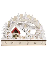 Decorazione natalizia LED GOKSJO 33 cm Marrone chiaro_1016896