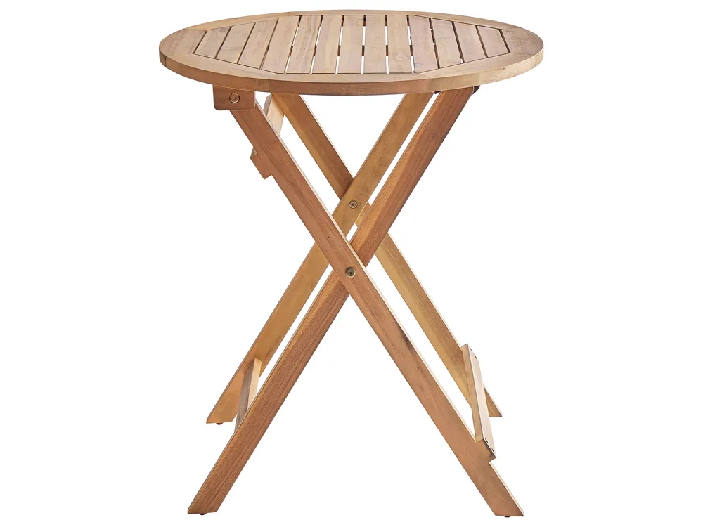 Bistro Set Folding PROSSEDI Acacia Wood Green_956733