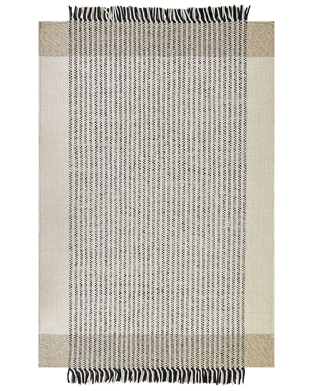 Rug DIVARLI Beige 200 x 300 cm Wool