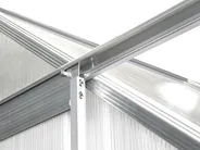 Garden Greenhouse APULIA 191 cm 190 cm Silver_1005242