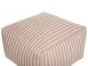 Pouf d'extérieur marron et blanc 50 x 50 x 30 cm ZAHRI_931703