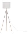 Tripod Floor Lamp White with Copper VISTULA_876909