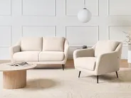 Sofa 2 Seater EIBY Boucle Beige_1004277
