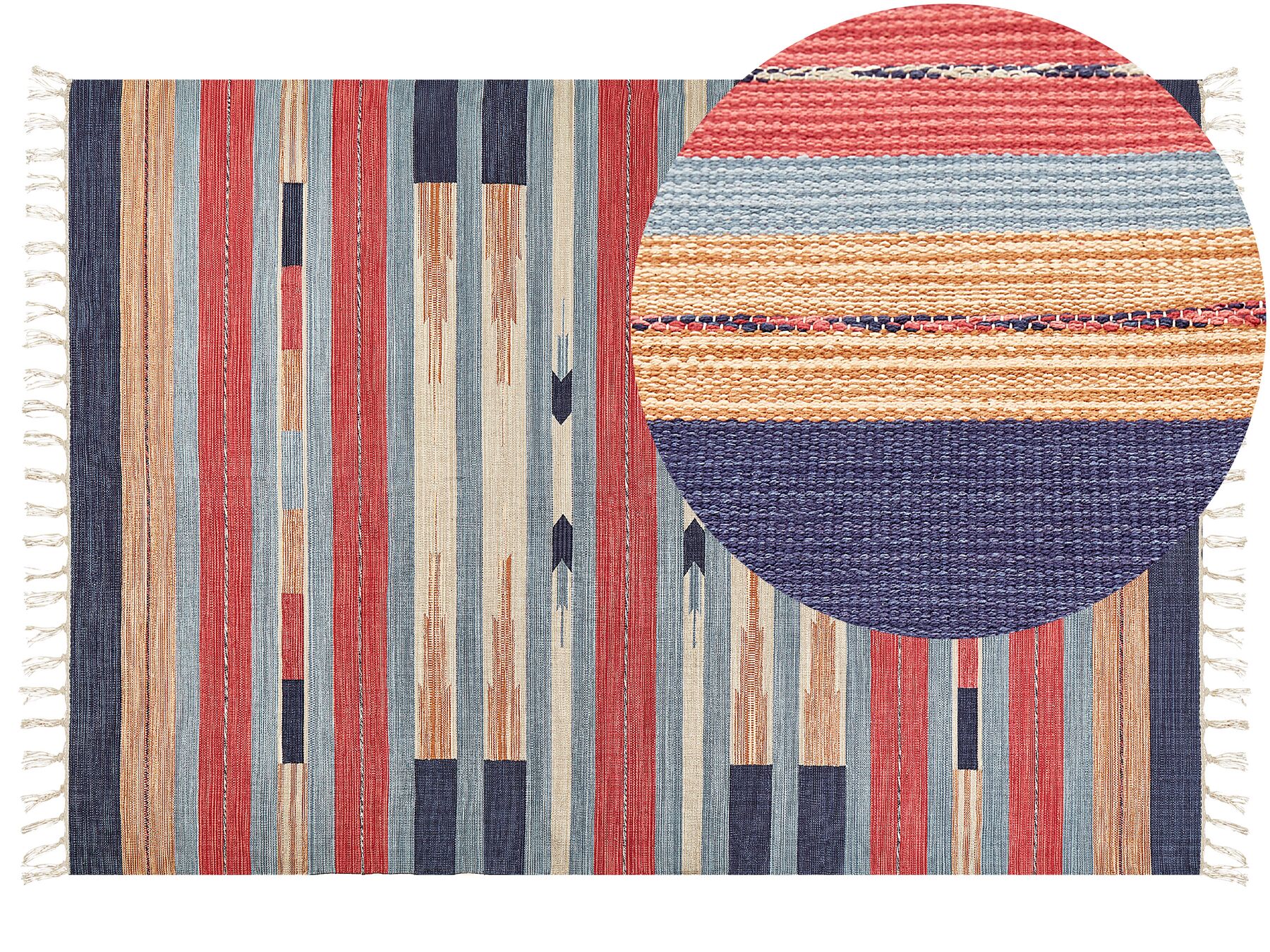 Bavlnený kelímový koberec 200 x 300 cm viacfarebný GANDZAK_869367