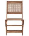 Lot de 2 chaises de jardin en bois d'acacia certifié clair PARAGGI_928451