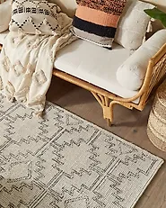 Teppich URLA Beige 140 x 200 cm Wolle_1178414