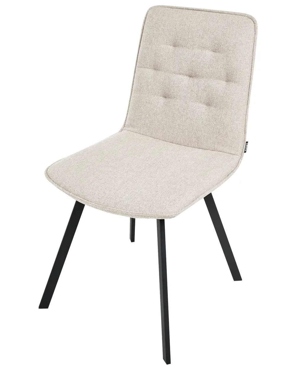 Set di 2 sedie da pranzo CARVER Tessuto Beige_999050