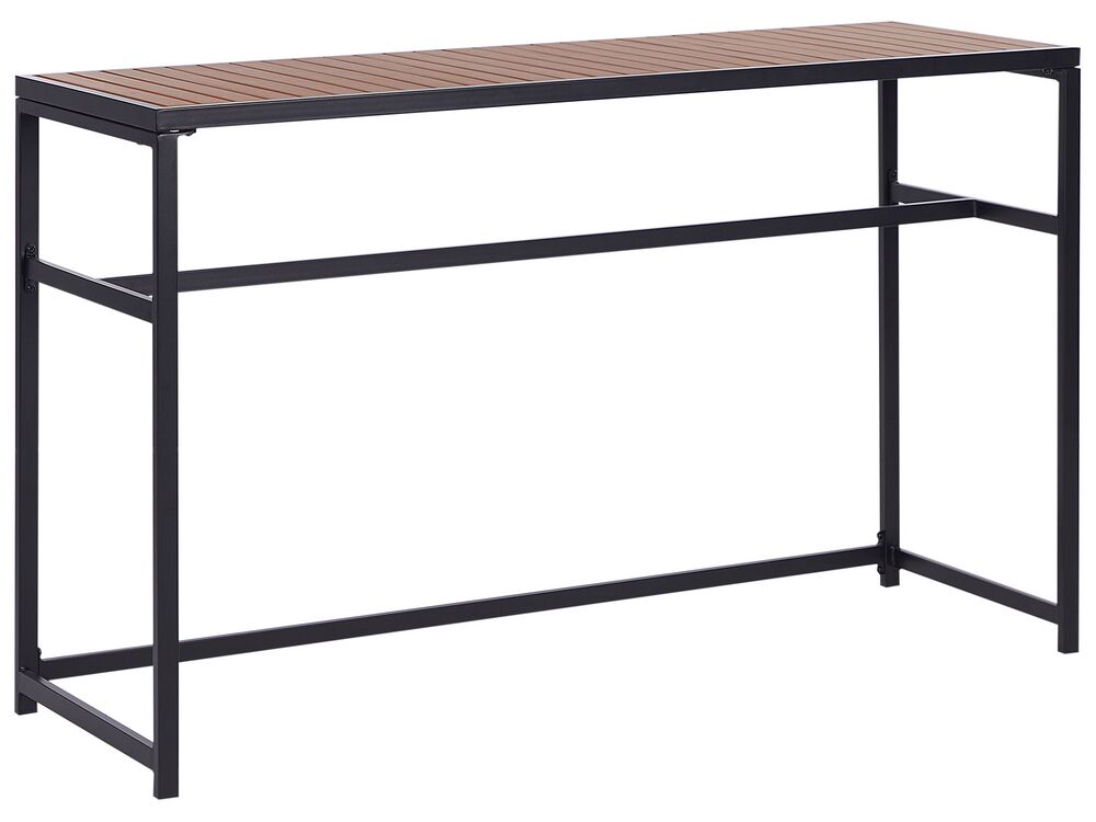 Table de bar de jardin AVETRANA 150 cm 50 cm Noir