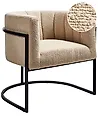 Armchair LARVIK Boucle Beige