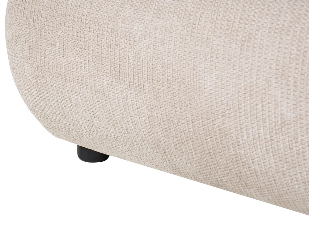 Ottoman Bed GRASSE Fabric Light Beige 160 x 200 cm (EU King Size)_1056356
