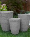 Set di 2 vasi grigio 35 x 35 x 50 cm CAMIA_841569