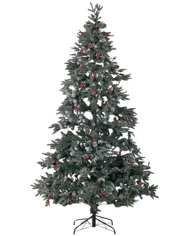 Zasnežený umelý vianočný stromček 240 cm zelený DENALI