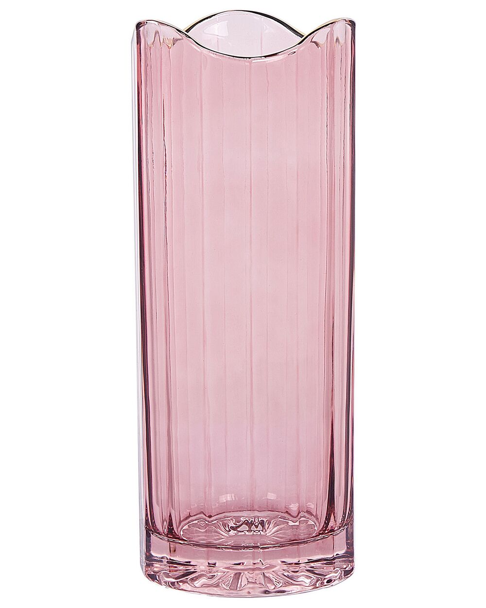 Flower Vase PERDIKI 30 cm Glass Pink