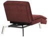 Chaise longue en tissu rouge LOIRET_927394