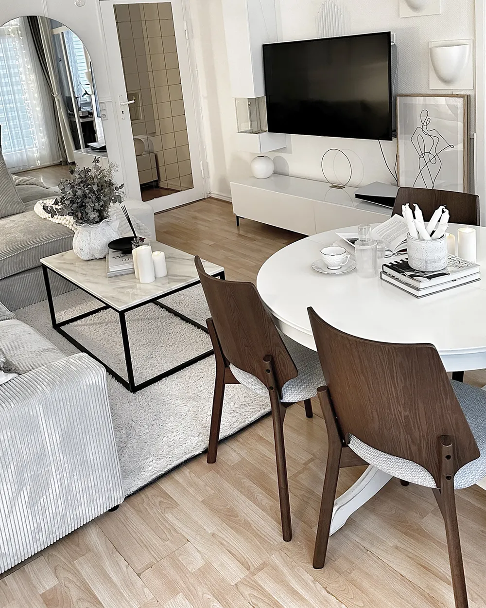 Set of Dining Chairs ABEE Dark Brown - Main Image