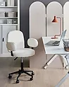 Desk Chair MORAGA Boucle Off-White