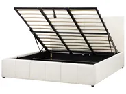 Ottoman Bed CASTELNAVET Fabric Off-White 180 x 200 cm (EU Super King)_972840