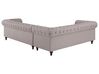 Ecksofa Polsterbezug beige rechtsseitig CHESTERFIELD_708920