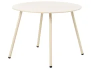 Set di 2 tavolini da caffè da giardino VIMERCATE Metallo Beige_1094860